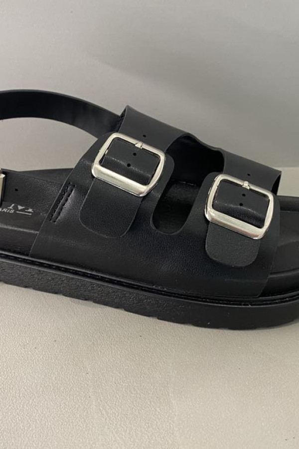 Sandały Buckle black 5