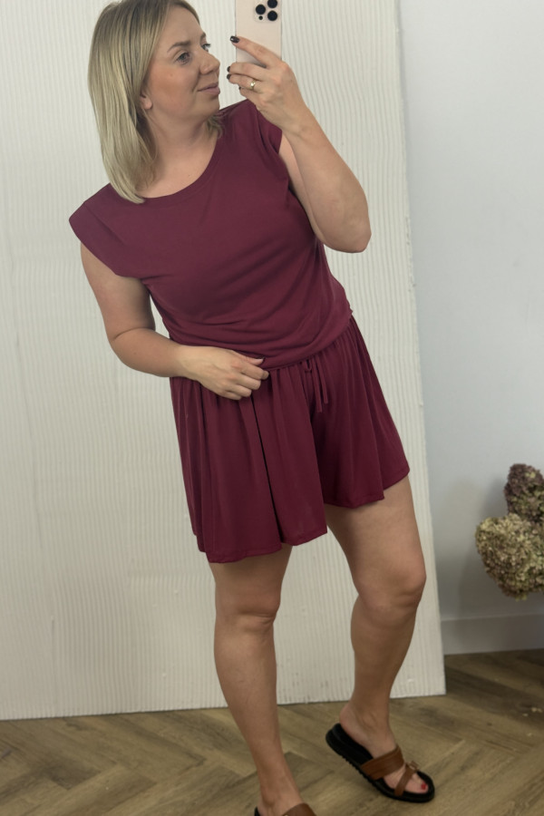 Komplet Celine Bordowy 1