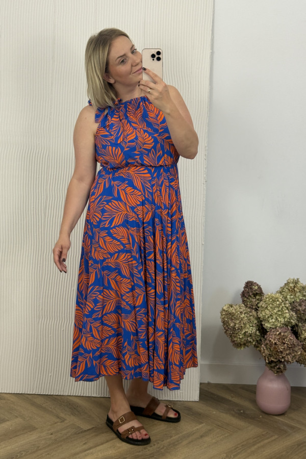 Sukienka Sara Orange & Blue