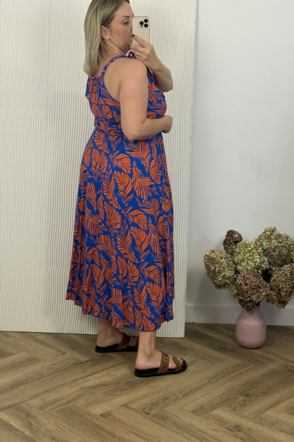 Sukienka Sara Orange & Blue 2