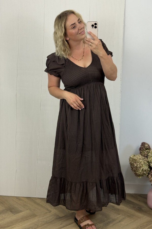 Sukienka Valeria Brązowa
